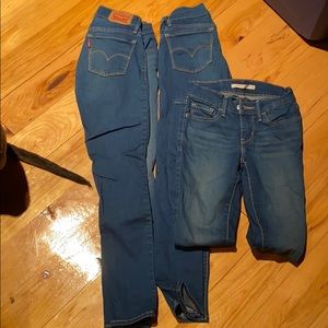 Lot of 3 Levi’s 710 Super Skinny 24